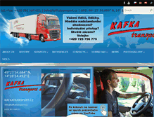 Tablet Screenshot of kafkatransport.cz